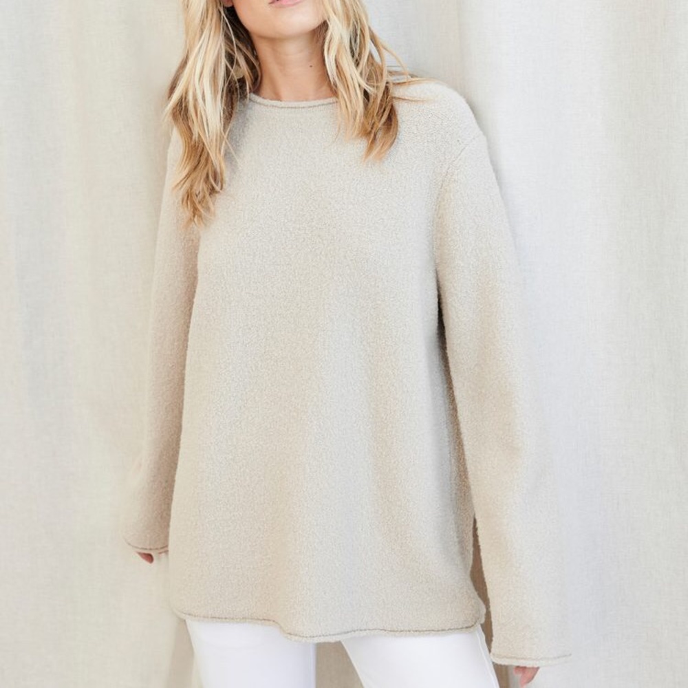 Jenni Kayne Boucle Crewneck Sweater